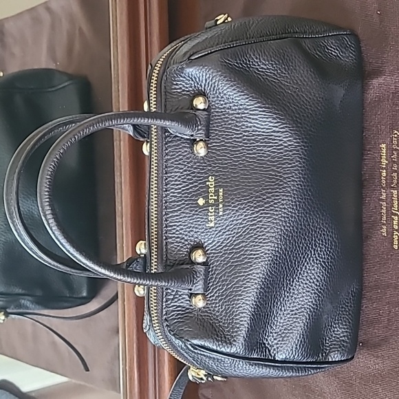 Kate Spade Black Pebbled Leather Satchel - Picture 1 of 11